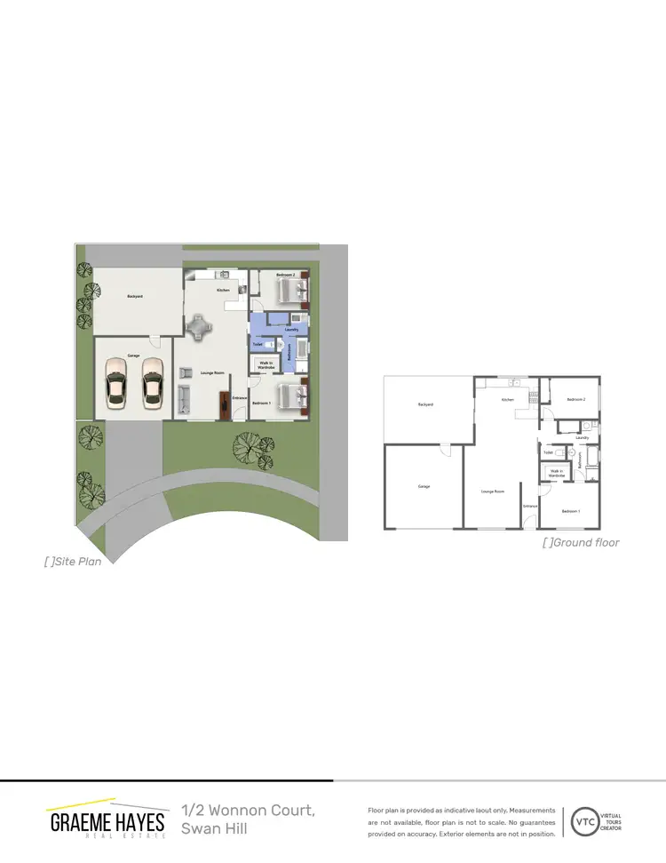Floorplan of Homely unit listing, 1/12 Wonnon Court, Swan Hill VIC 3585