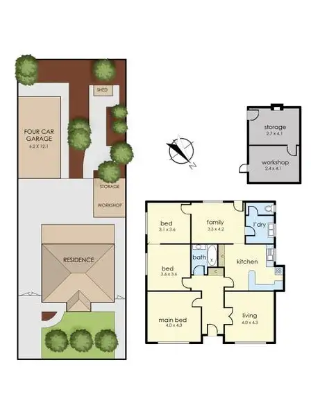 Floorplan of Homely house listing, 34 Herbert Street, Dandenong VIC 3175