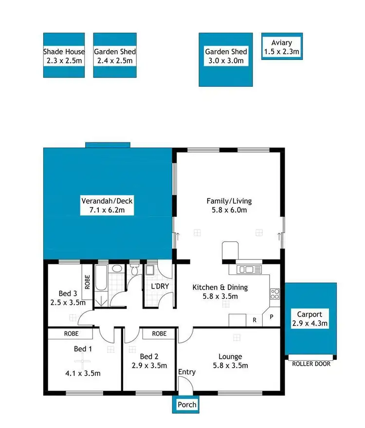 Floorplan of Homely house listing, 15 Banket Street, Huntfield Heights SA 5163