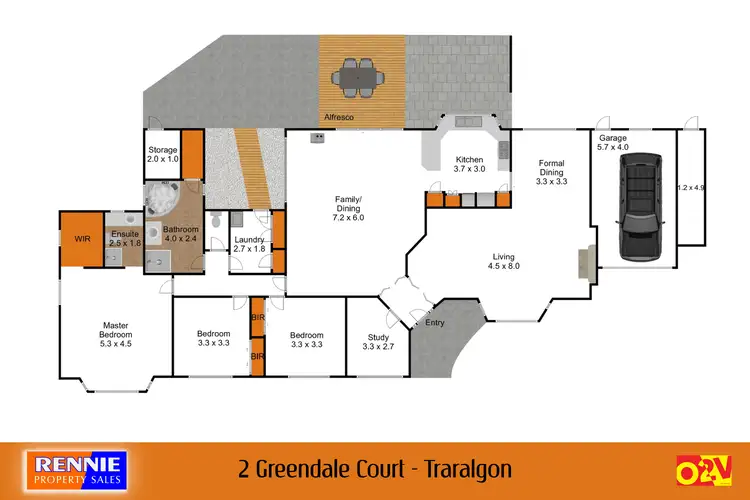 Floorplan of Homely house listing, 2 Greendale Court, Traralgon VIC 3844
