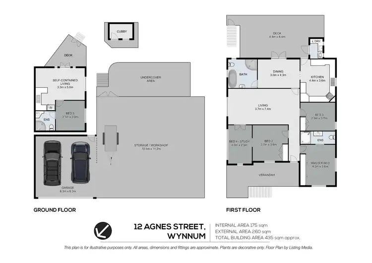 Floorplan of Homely house listing, 12 Agnes Street, Wynnum QLD 4178
