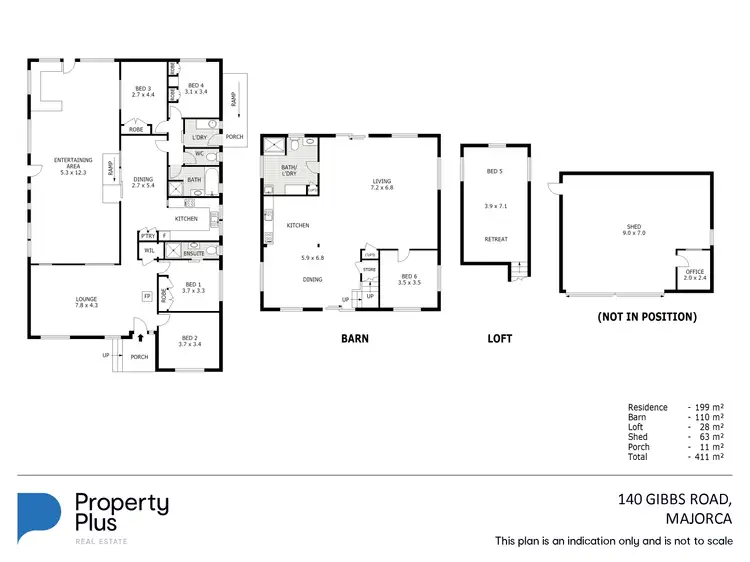 Floorplan of Homely rural property listing, 140 Gibbs Road, Majorca VIC 3465