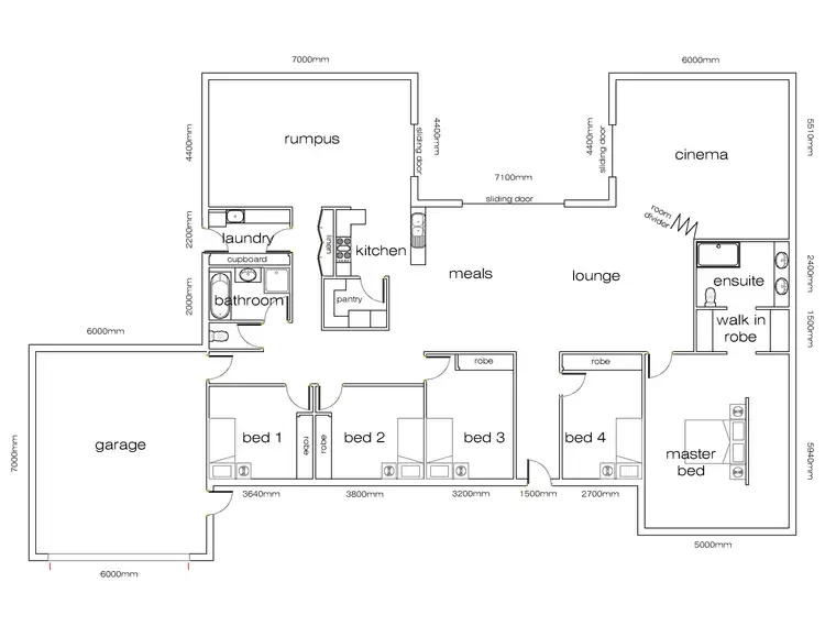Floorplan of Homely house listing, 21-23 Scarlett Street St, Avenel VIC 3664