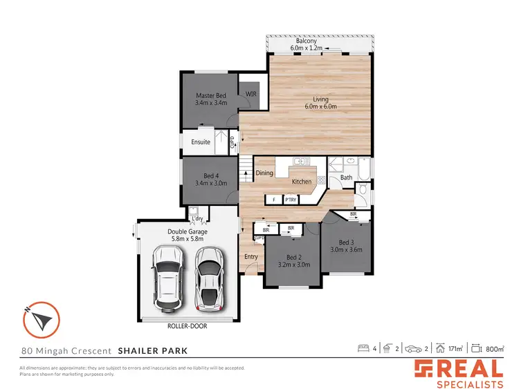 Floorplan of Homely house listing, 80 Mingah Crescent, Shailer Park QLD 4128