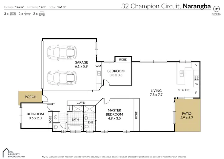 Floorplan of Homely house listing, 32 CHAMPION CIRCUIT, Narangba QLD 4504