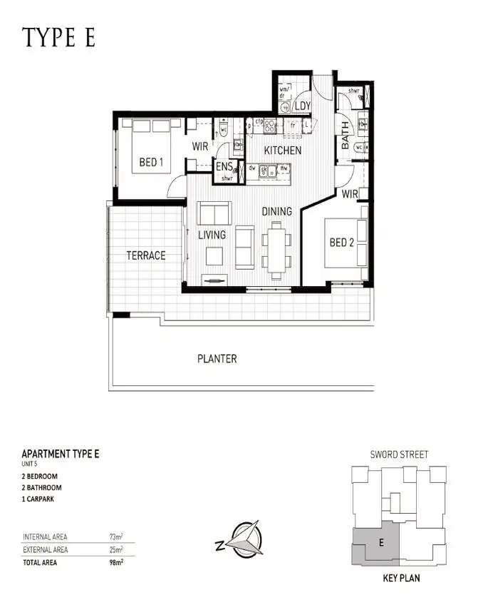 Floorplan of Homely apartment listing, 10/33 Sword Street, Woolloongabba QLD 4102