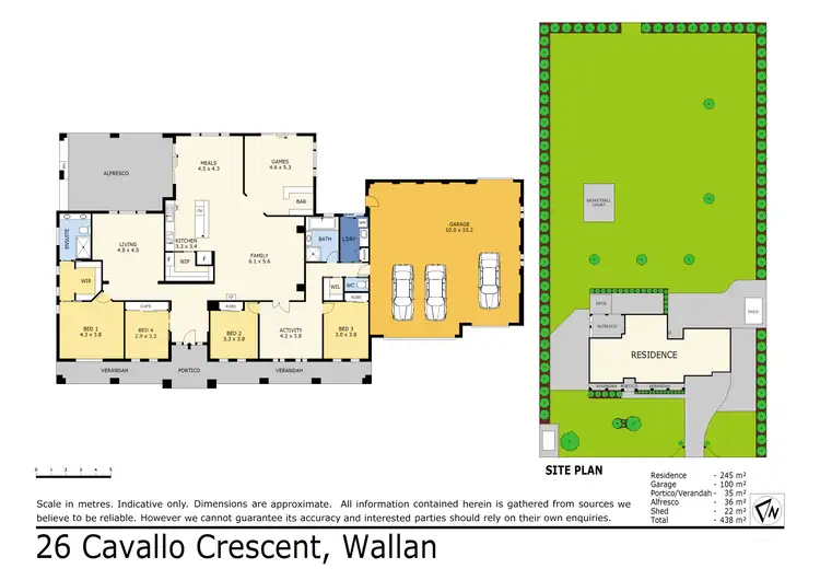 Floorplan of Homely house listing, 26 Cavallo Cres, Hidden Valley VIC 3756