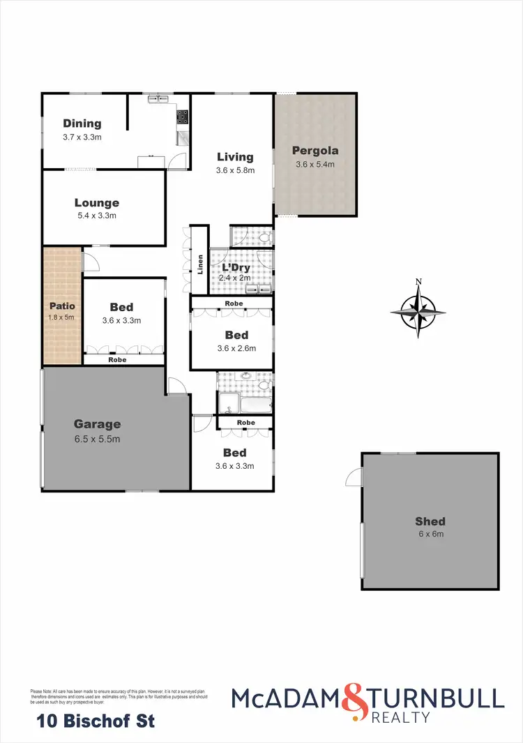 Floorplan of Homely house listing, 10 Bischof Street, Wilsonton Heights QLD 4350