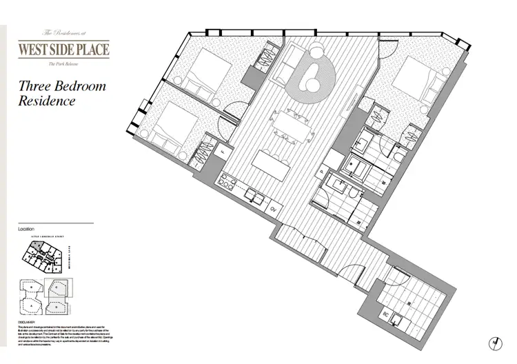 Floorplan of Homely apartment listing, Level 56/624 Lonsdale Street, Melbourne VIC 3004