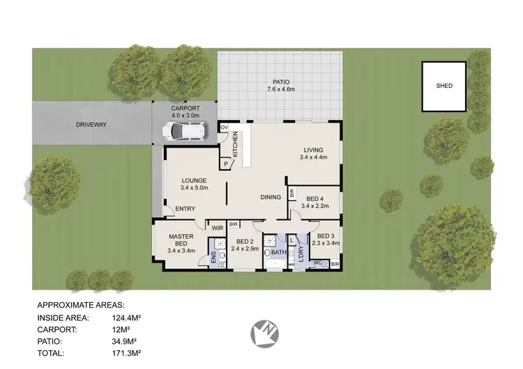Floorplan of Homely house listing, 56 Woodhouse Circuit, Canning Vale WA 6155
