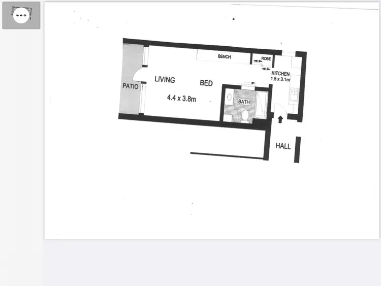 Floorplan of Homely studio listing, 412/75 The Strand, North Ward QLD 4810