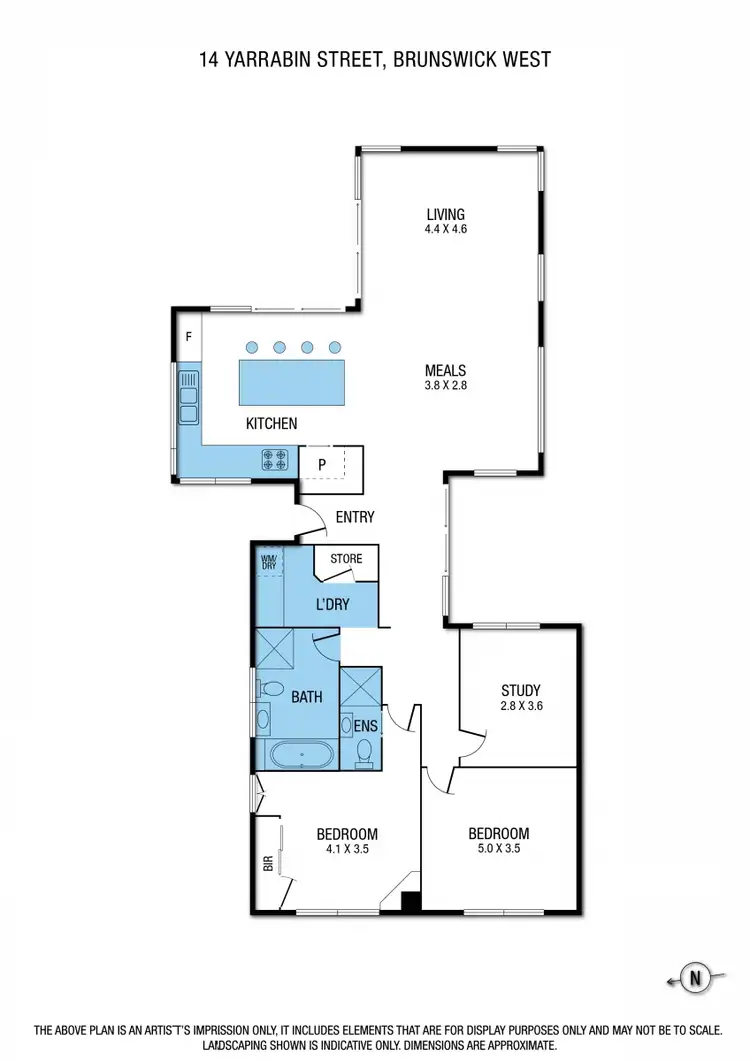 Floorplan of Homely house listing, 14 Yarrabin Street, Brunswick West VIC 3055