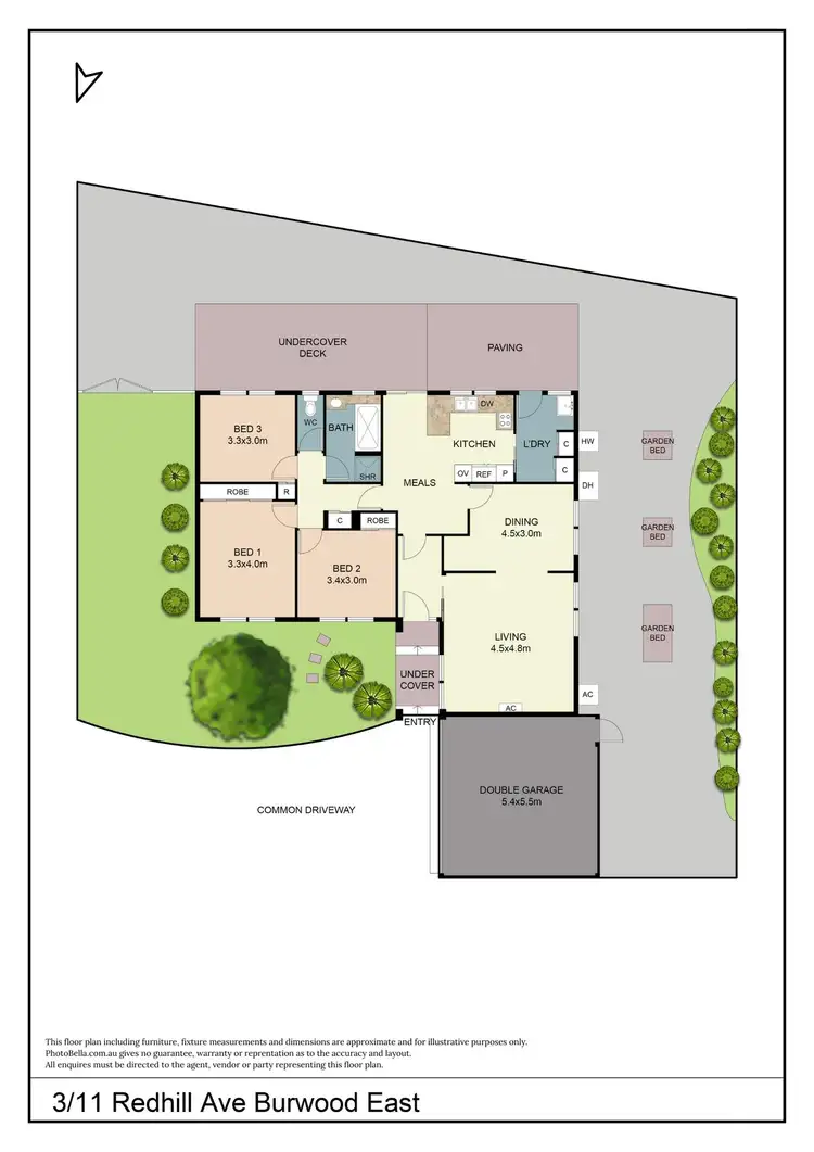 Floorplan of Homely unit listing, 3/11 Redhill Avenue, Burwood East VIC 3151