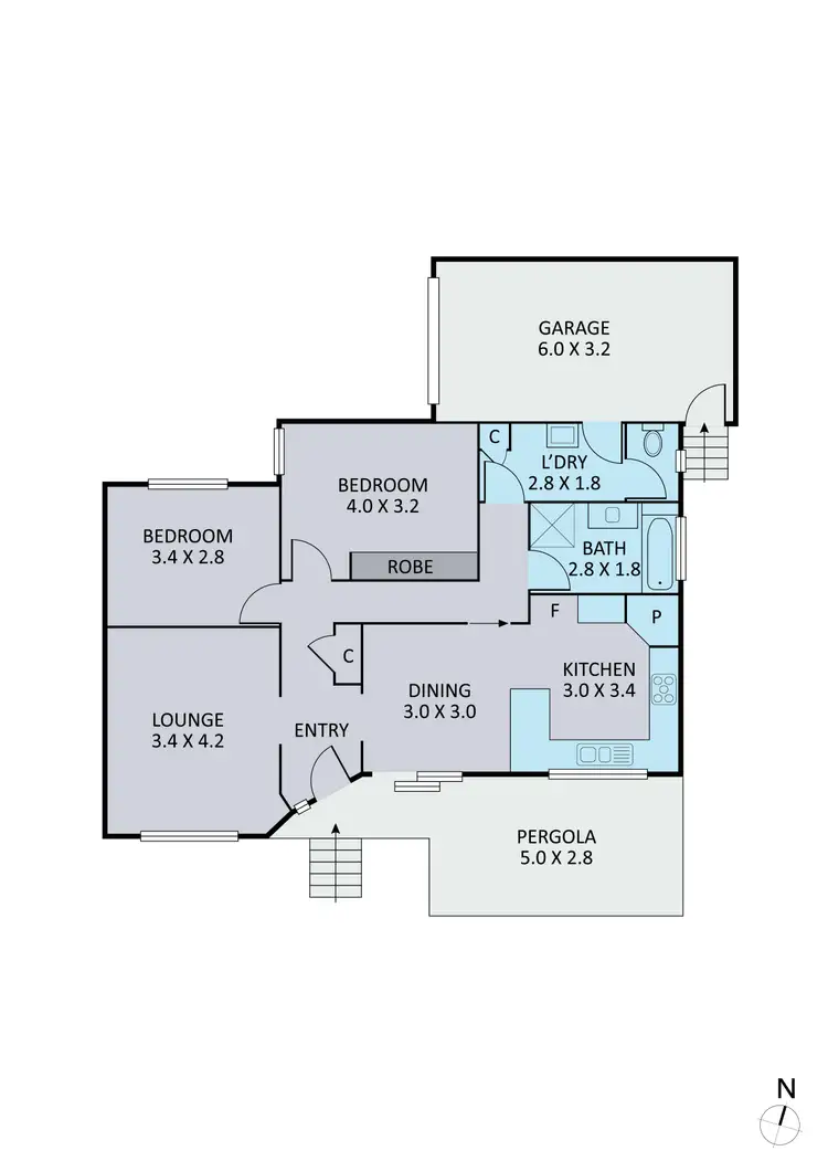 Floorplan of Homely unit listing, 1/50 Preston Avenue, Endeavour Hills VIC 3802