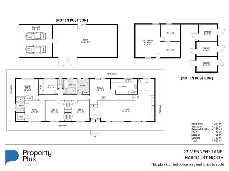 Floorplan of Homely house listing, 27 Mennens Lane, Harcourt North VIC 3453