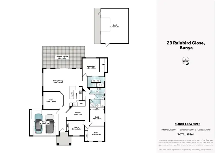 Floorplan of Homely house listing, 23 Rainbird Close, Bunya QLD 4055