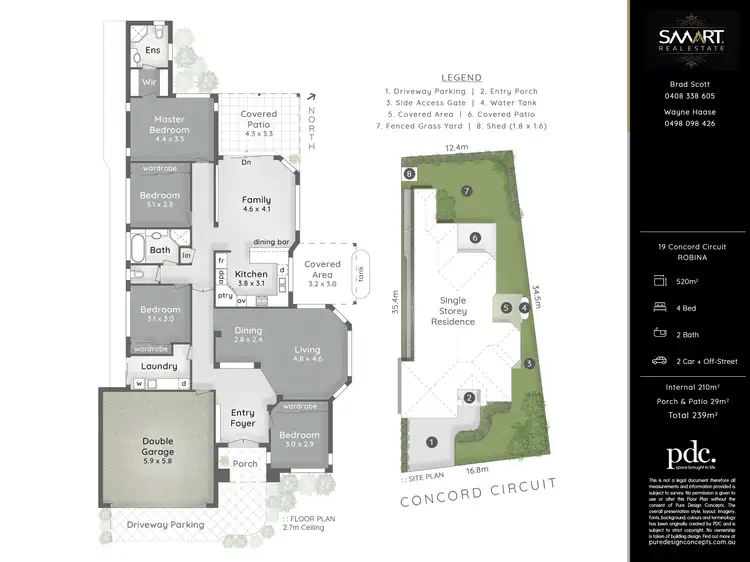 Floorplan of Homely house listing, 19 Concord Circuit, Robina QLD 4226
