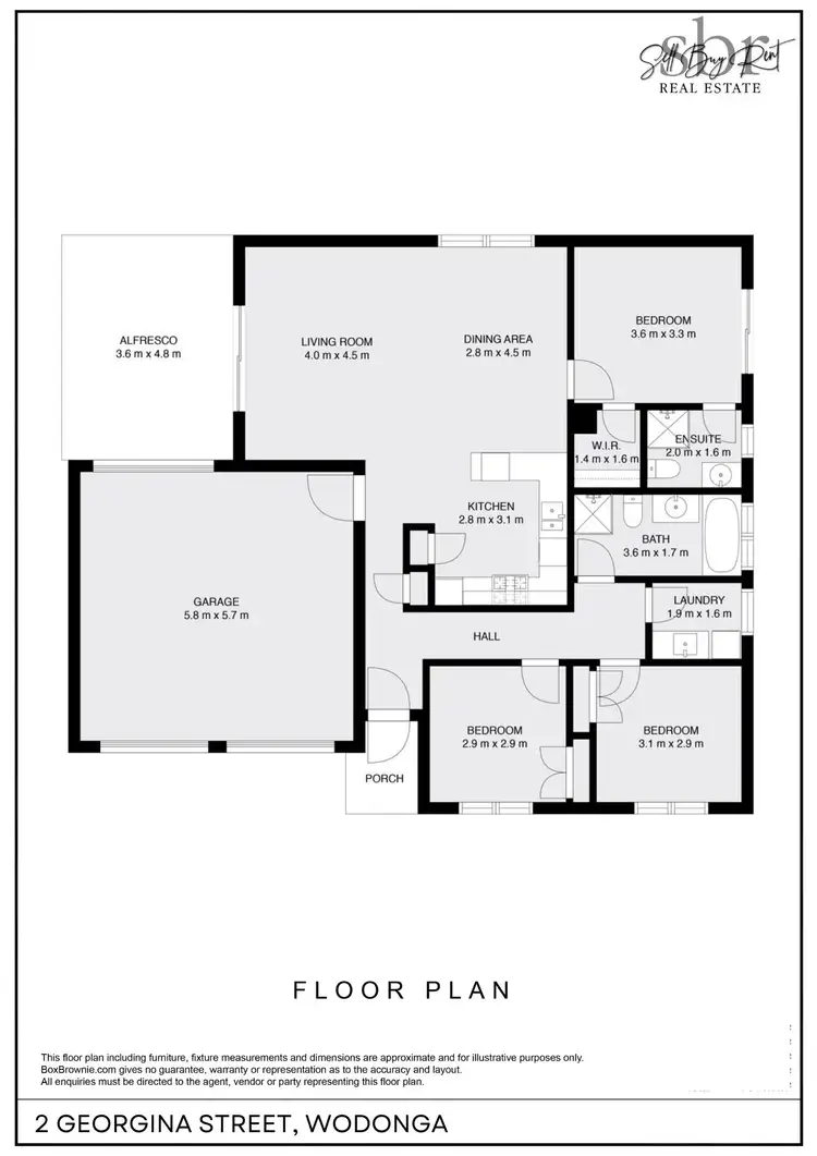 Floorplan of Homely house listing, 2 GEORGINA STREET, Wodonga VIC 3690