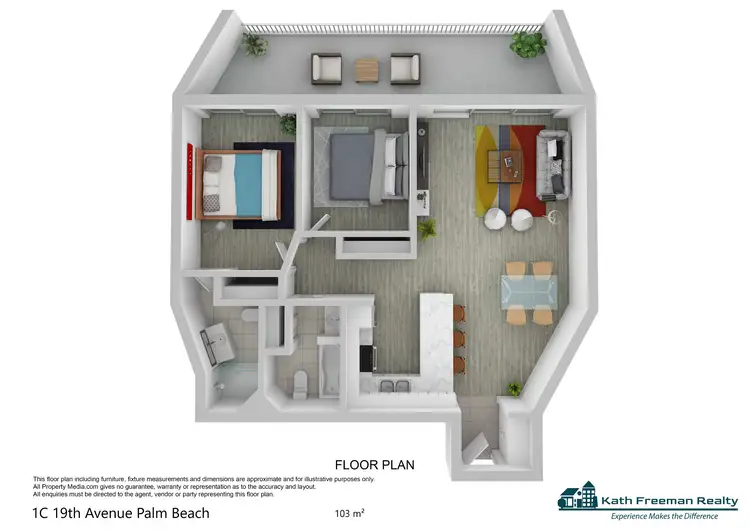 Floorplan of Homely unit listing, 1C/2 nineteenth avenue, Palm Beach QLD 4221