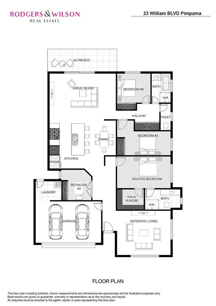 Floorplan of Homely house listing, 23 William Boulevard, Pimpama QLD 4209