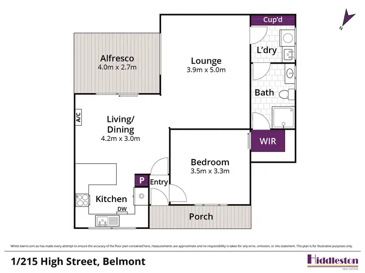 Floorplan of Homely townhouse listing, 1/215 High Street, Belmont VIC 3216
