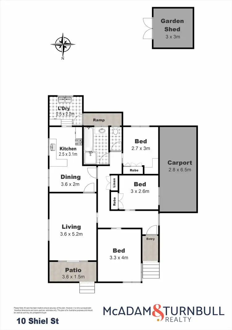 Floorplan of Homely house listing, 10 Shiel Street, Rangeville QLD 4350