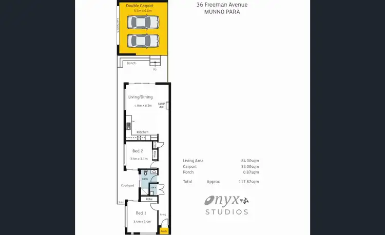 Floorplan of Homely house listing, 36 Freeman Avenue, Munno Para SA 5115