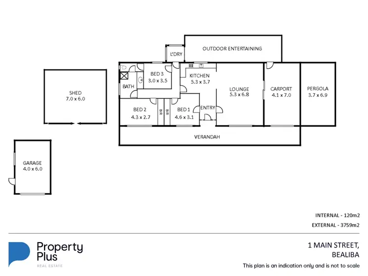Floorplan of Homely house listing, 1 Main Street, Bealiba VIC 3475