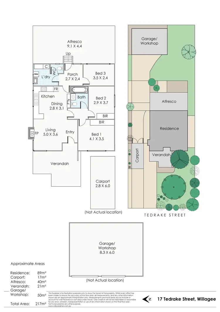 Floorplan of Homely house listing, 17 Tedrake Street, Willagee WA 6156