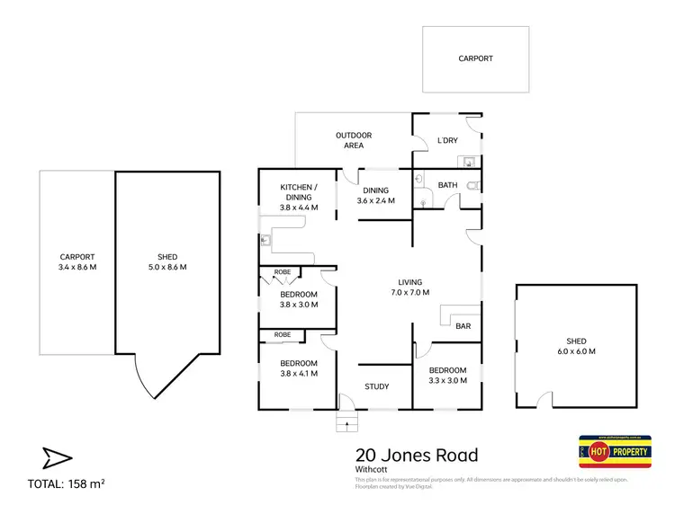 Floorplan of Homely house listing, 20 Jones Road, Withcott QLD 4352