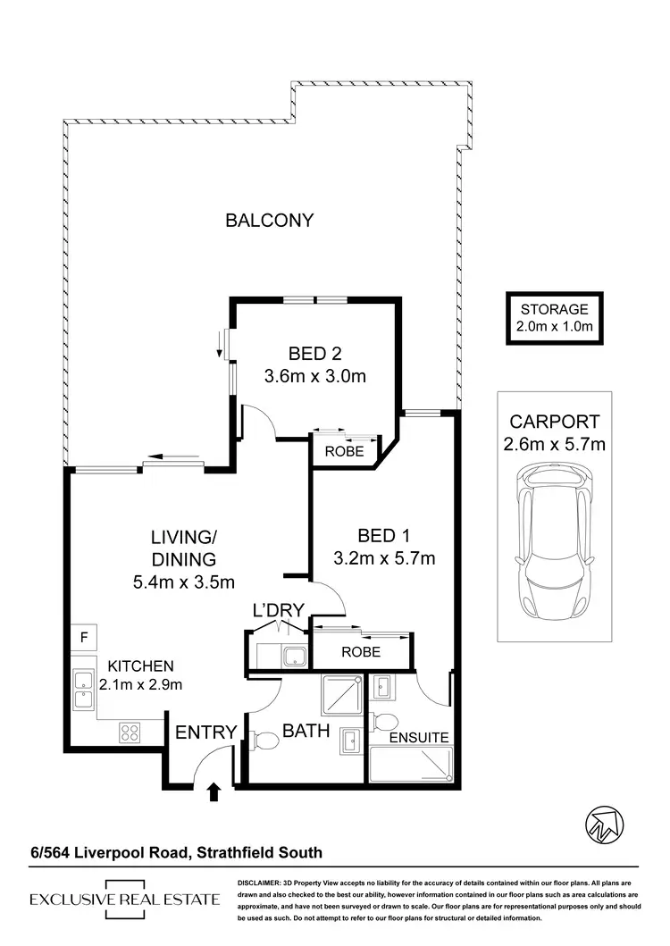 Floorplan of Homely apartment listing, 6/564 Liverpool Road, Strathfield South NSW 2136