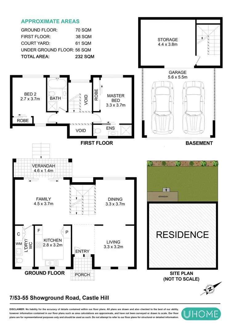 Floorplan of Homely townhouse listing, 7/53-55 Showground Road, Castle Hill NSW 2154