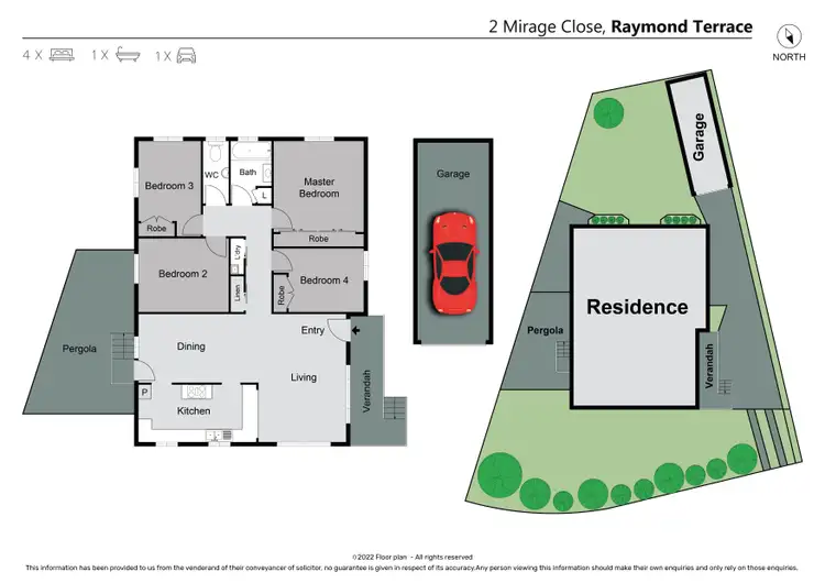 Floorplan of Homely house listing, 2 Mirage Close, Raymond Terrace NSW 2324