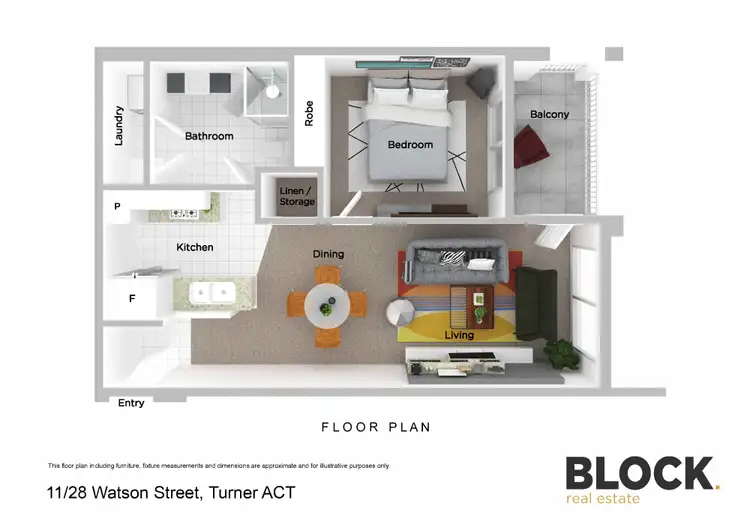 Floorplan of Homely apartment listing, 11/28 Watson Street, Turner ACT 2612