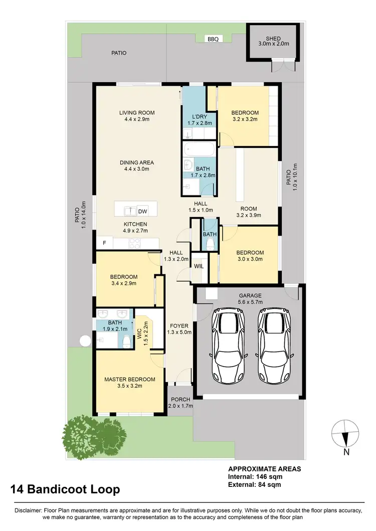 Floorplan of Homely house listing, 14 Bandicoot Loop, Tarneit VIC 3029