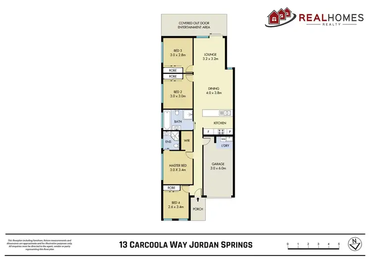 Floorplan of Homely house listing, 13 Carcoola Way, Jordan Springs NSW 2747