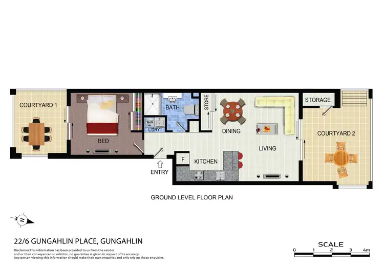 Floorplan of Homely apartment listing, 22/6 Gungahlin Place, Gungahlin ACT 2912