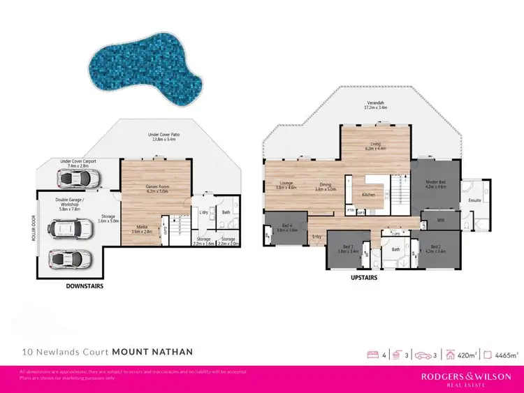 Floorplan of Homely rural property listing, 10 Newlands Court, Mount Nathan QLD 4211