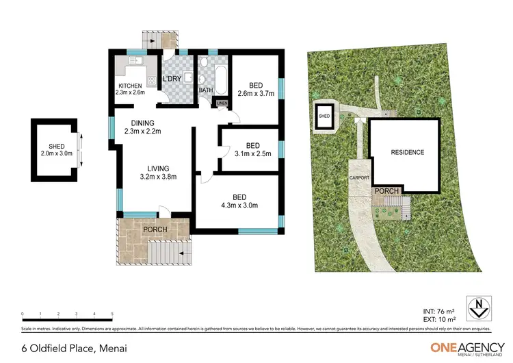 Floorplan of Homely house listing, 6 Oldfield Place, Menai NSW 2234