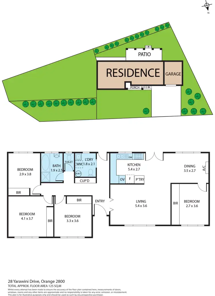 Floorplan of Homely house listing, 28 Yarawini Drive, Orange NSW 2800