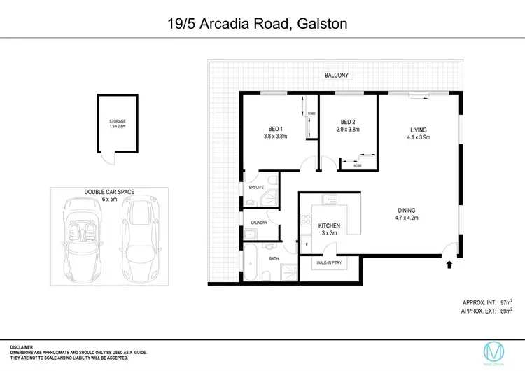 Floorplan of Homely apartment listing, 19/5 Arcadia Road, Galston NSW 2159