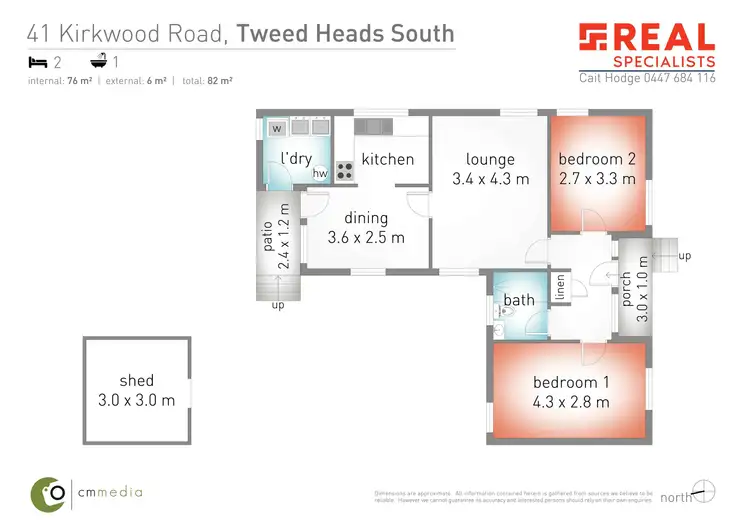 Floorplan of Homely house listing, 41 Kirkwood Road, Tweed Heads South NSW 2486