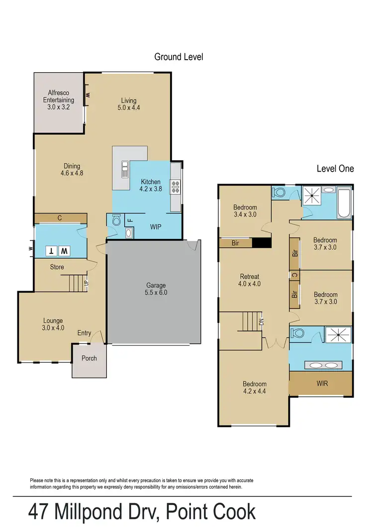 Floorplan of Homely house listing, 47 Millpond Drive, Point Cook VIC 3030