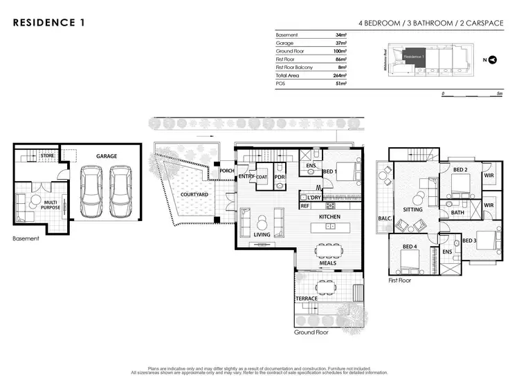 Floorplan of Homely townhouse listing, 1/480 Whitehorse Road, Surrey Hills VIC 3127