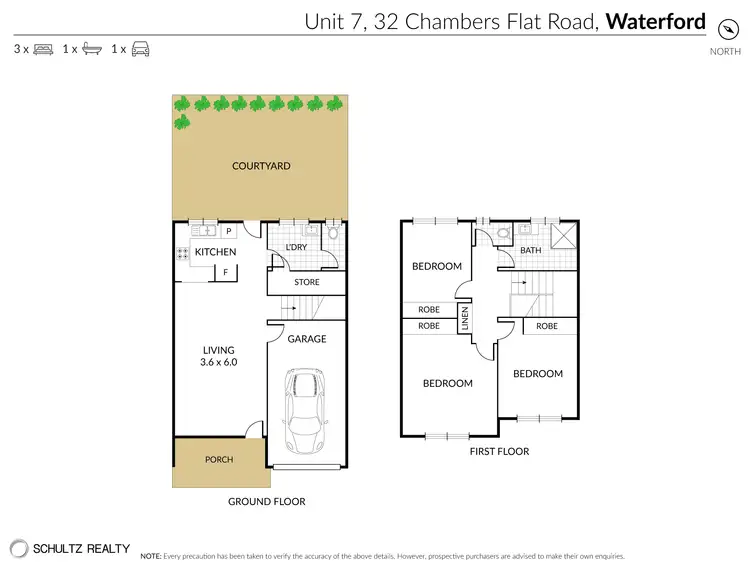 Floorplan of Homely townhouse listing, 7/32 Chambers Flat Road, Waterford West QLD 4133