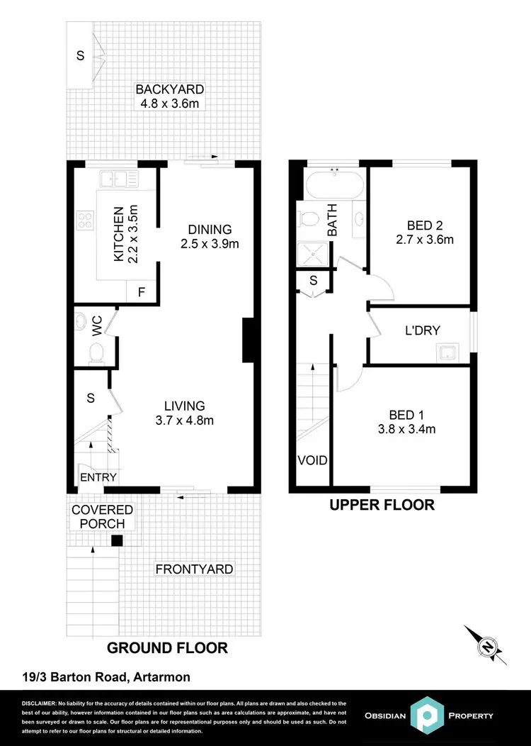 Floorplan of Homely townhouse listing, 19/3 Barton Road, Artarmon NSW 2064