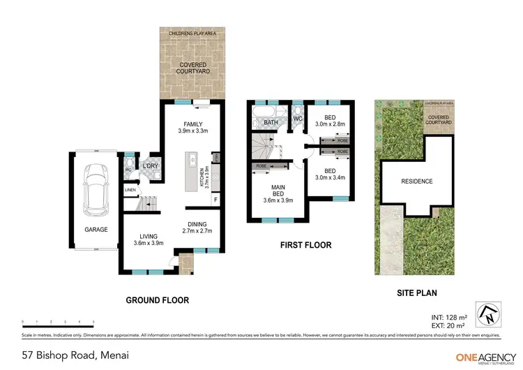 Floorplan of Homely townhouse listing, 57 Bishop Road, Menai NSW 2234