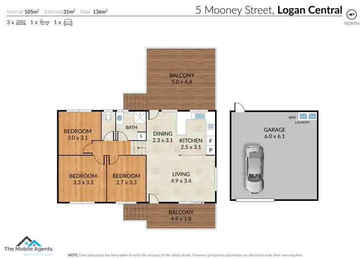 Floorplan of Homely house listing, 5 Mooney street, Logan Central QLD 4114
