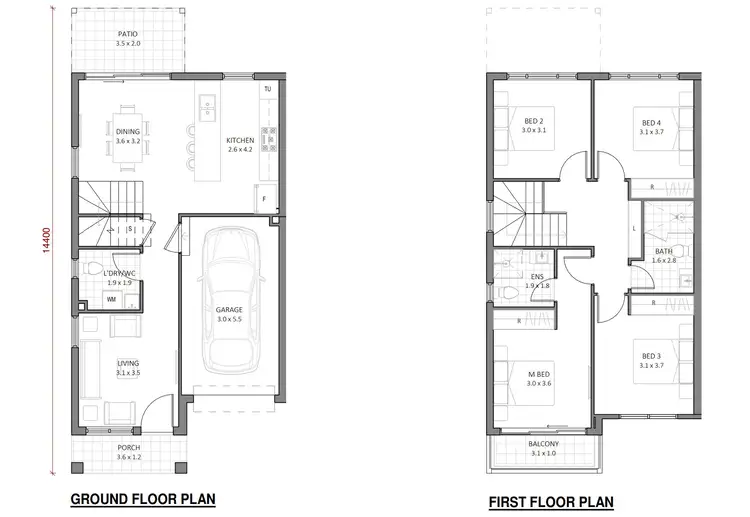 Floorplan of Homely townhouse listing, Address available on request