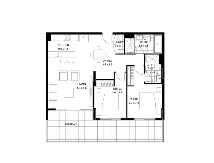 Floorplan of Homely apartment listing, Address available on request